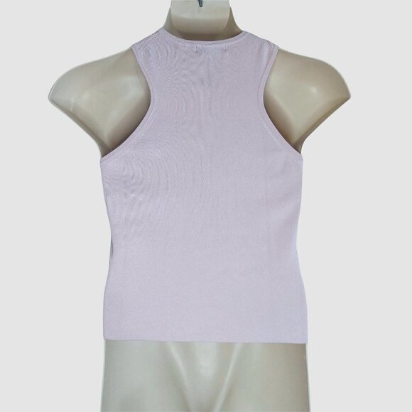 Kenneth Cole Women's Silk Blend Lightweight Racerback Sleeveless Shell Sweater - Picture 3 of 5